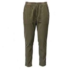 Vintage Cascade Blue Women’s 1980s Olive Green Corduroy Pull On Pants - Size 8